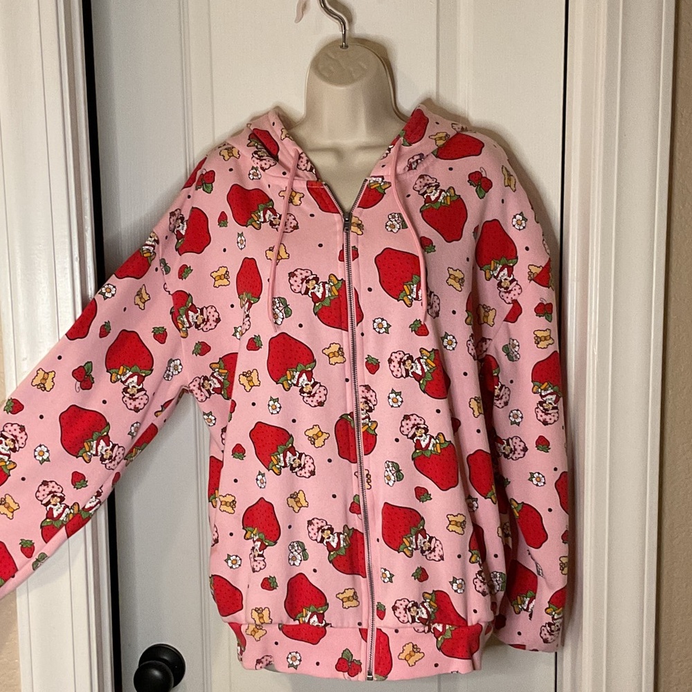 Strawberry shortcake zip up hoodie